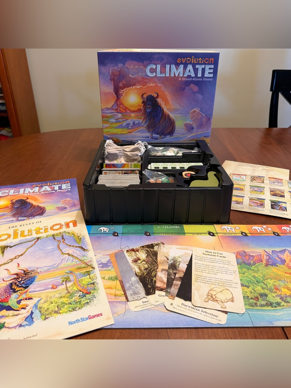 Evolution Climate Stand Alone Board Game 100% Complete North Star Games